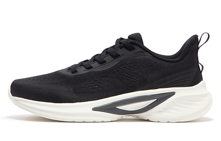 361° Blade Edge Cushioning, Slip Resistant, Abrasion Resistant, Breathable Low Top Running Shoes Women's Black Gray