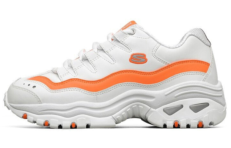 Skechers Energy Over Joy Low Top Running Shoes White/Orange Women's