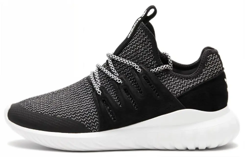 Adidas Tubular Cozy Breathable Running Shoes Black White Unisex 'Black White'