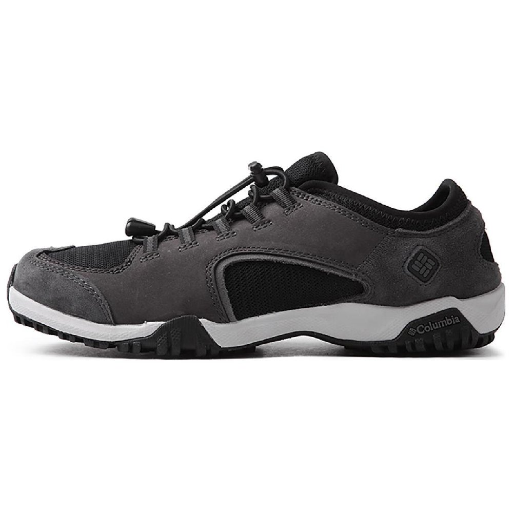 Columbia Cushioning Anti-Slip Wear-Resistant Breathability Low-Top Outdoor Shoes Men's Black White