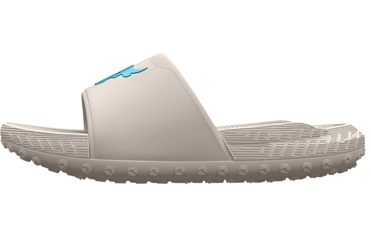 Under Armour Project Rock 3 Slide 'Grey Matter Blue Surf'