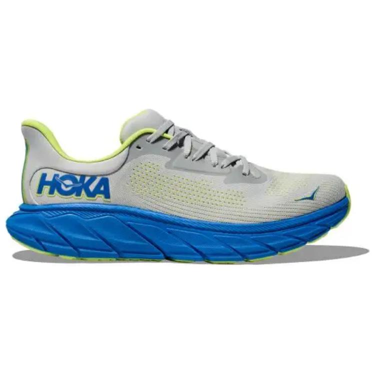HOKA ONE ONE Arahi 7 Anti Slip Wear Resistant Low Top Running Shoes Men's Gray Blue Green купить в интернет-магазине Yoocart с быстрой доставкой по России.
