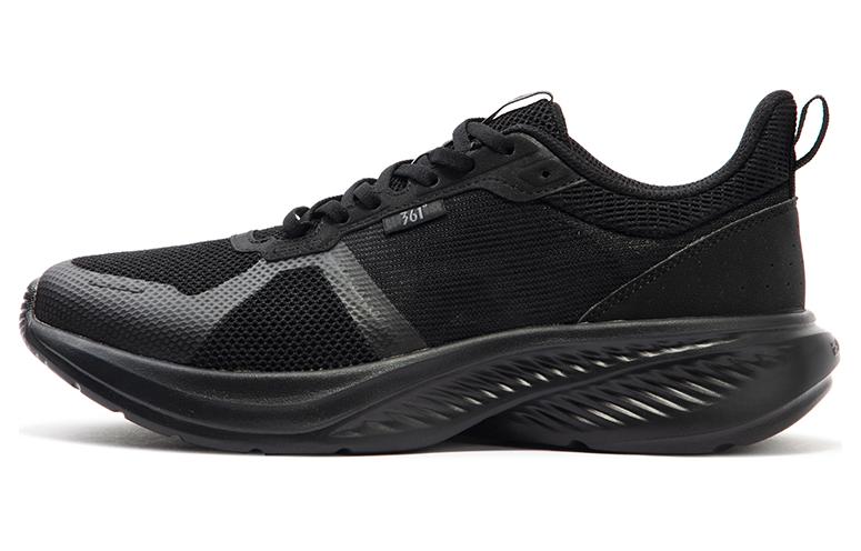 361° Abrasion Resistant Breathable Low Top Running Shoes Men's Black Gray