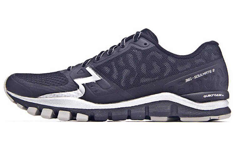 361° Shock Absorbers Slip Resistant Low Top Running Shoes Men's Black