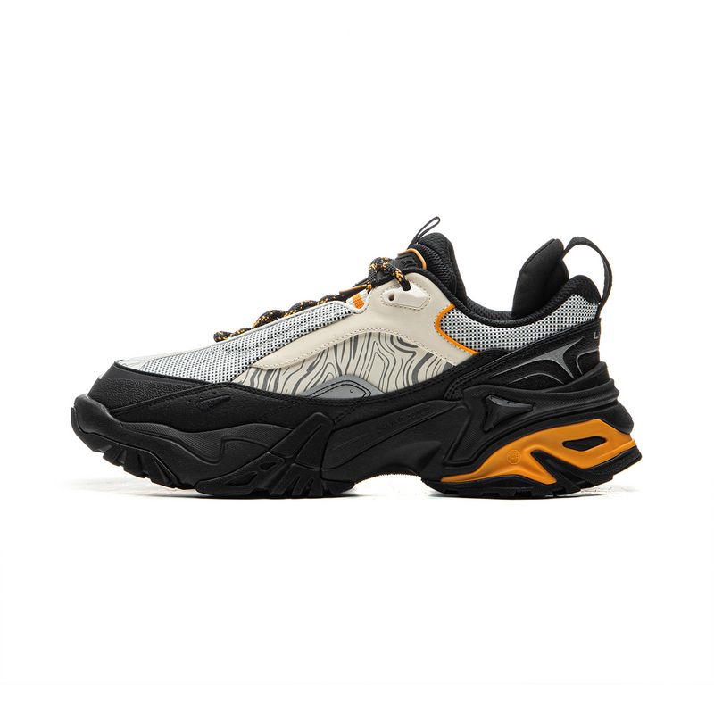 LiNing CF Su Chi 3 Anti-Slip Wear-Resistant Low-Top Trekking Shoes Men's Black Gray