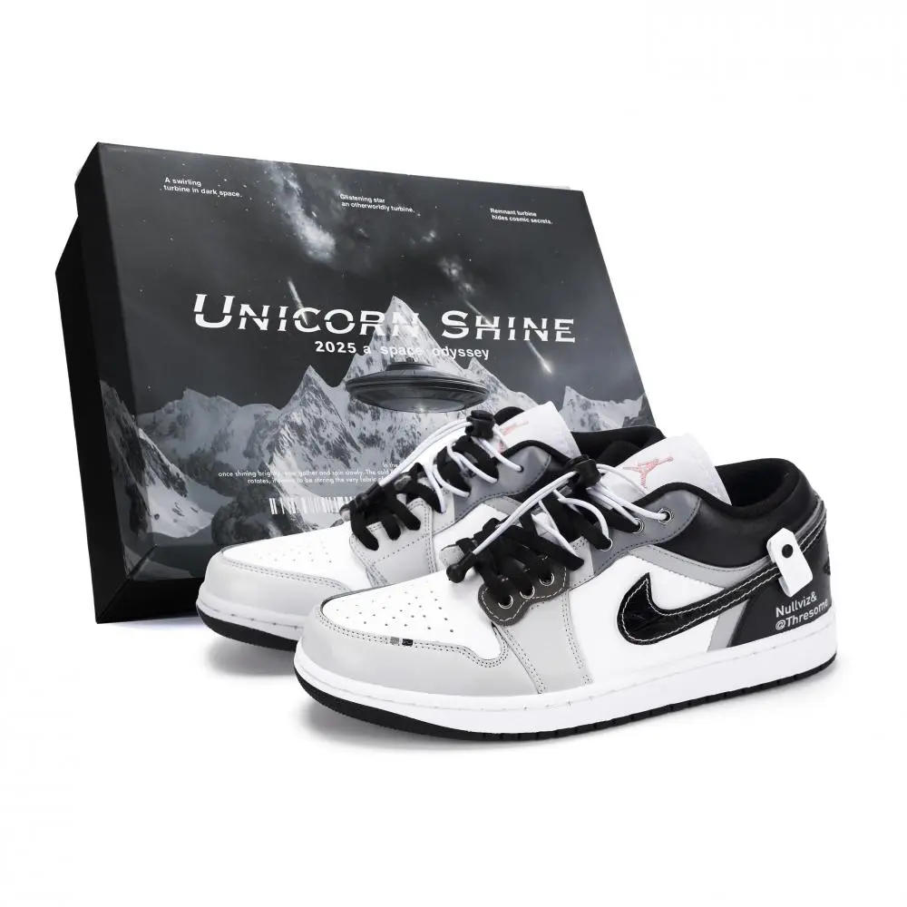 Jordan Air Jordan 1 Zero Frontier Abrasion Resistant Low Top Vintage Basketball Shoes Men's Gray Black