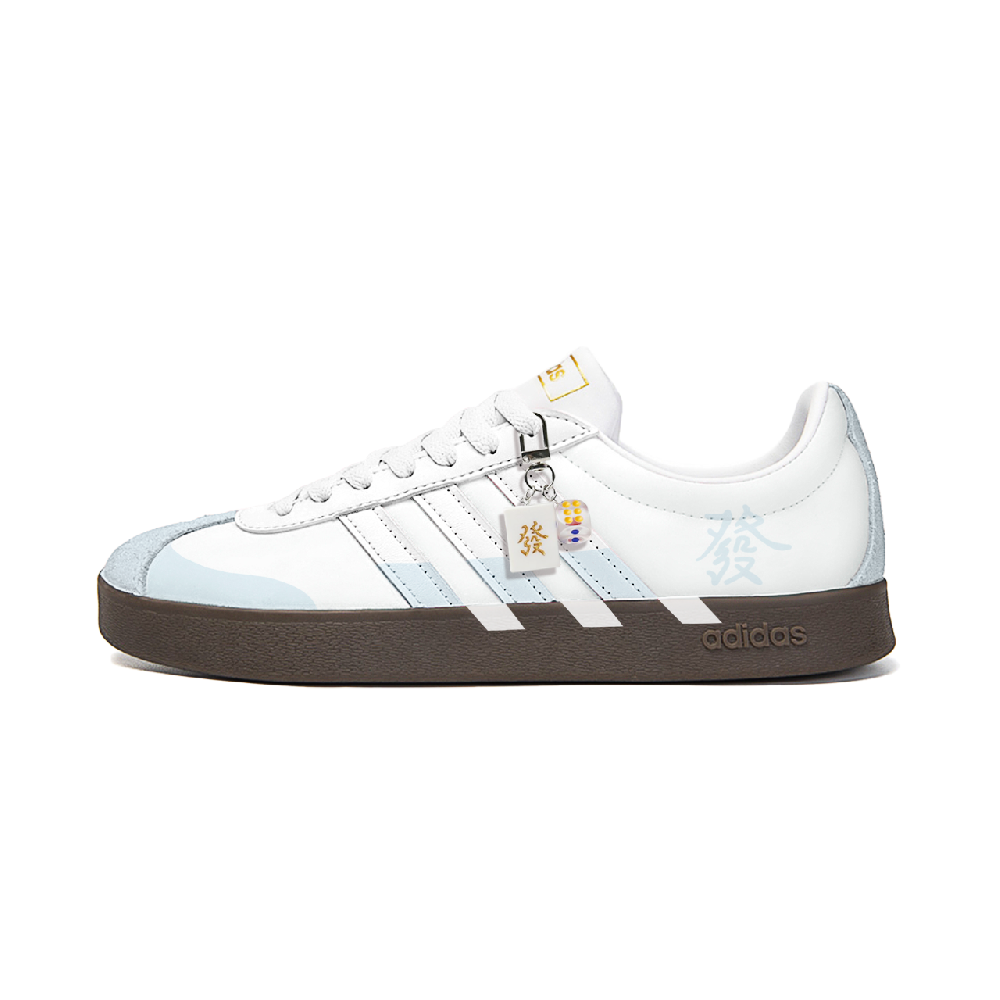 Adidas Vl Court Classic Skateboard Shoes Unisex Low Top White/Blue