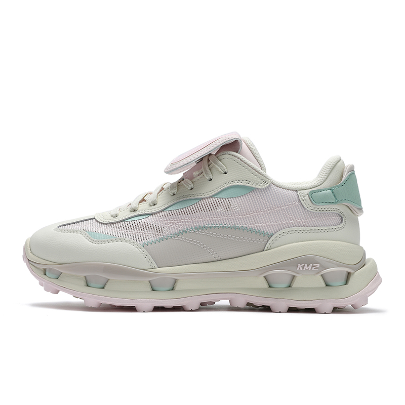 FILA KM2 Abrasion Resistant Breathable Low Top Casual Shoes Women's Pink White