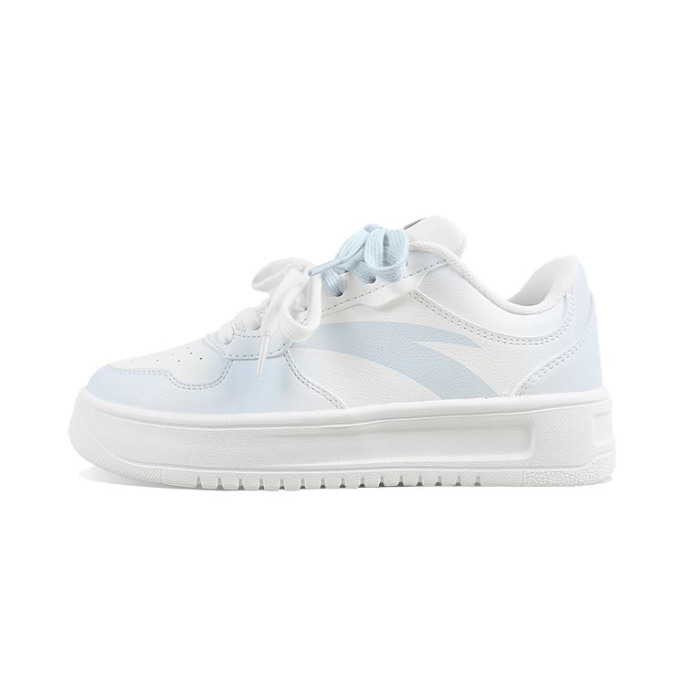 Anta Relaxed Anti Slip Wear Resistant Low Top Skateboard Shoes Unisex Blue