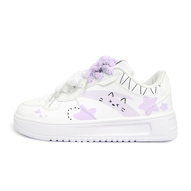 Anta Relaxed Anti Slip Wear Resistant Low Top Skateboard Shoes Unisex Purple