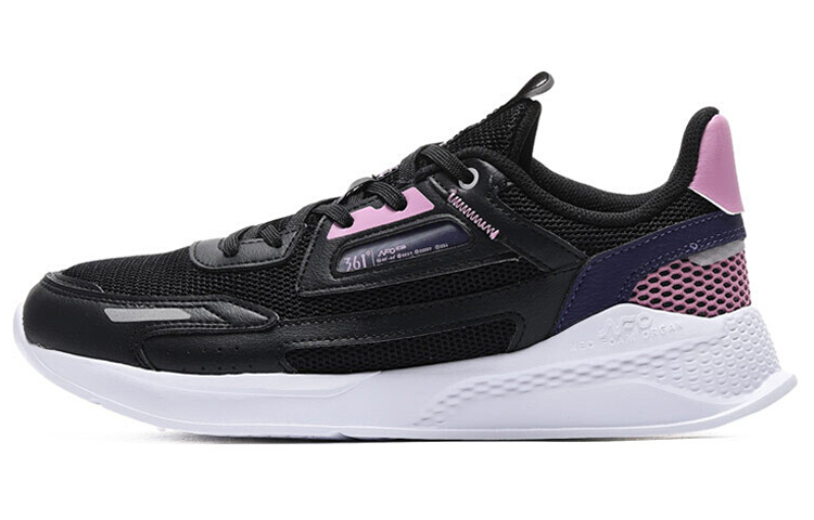 361° Anti-Slip And Wear-Resistant Lightweight Low-Top Sports Casual Shoes Women's Black Purple