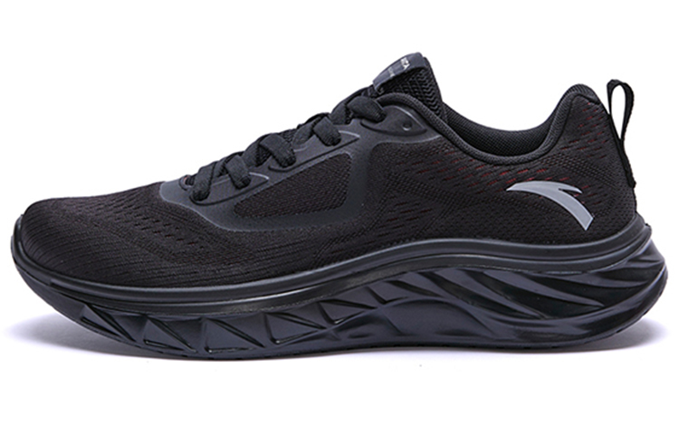 Anta Cushioned Anti-Slip Wear-Resistant Breathable Lightweight Low-Top Training Shoes Men's Black Red