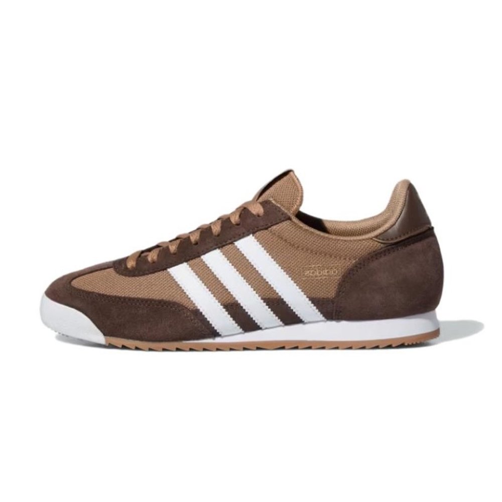 Adidas Originals R71 Cushioned Slip-Resistant Low-Top Casual Shoes Unisex Brown Beige