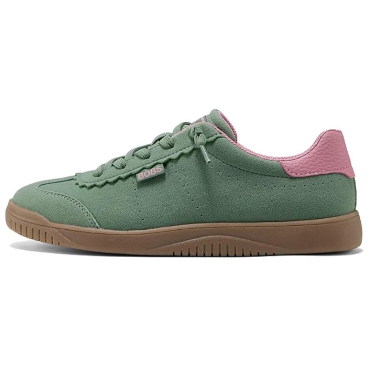 Skechers AIR COOLED MEMORY Low top Skateboard Shoes Women's Green Pink Brown