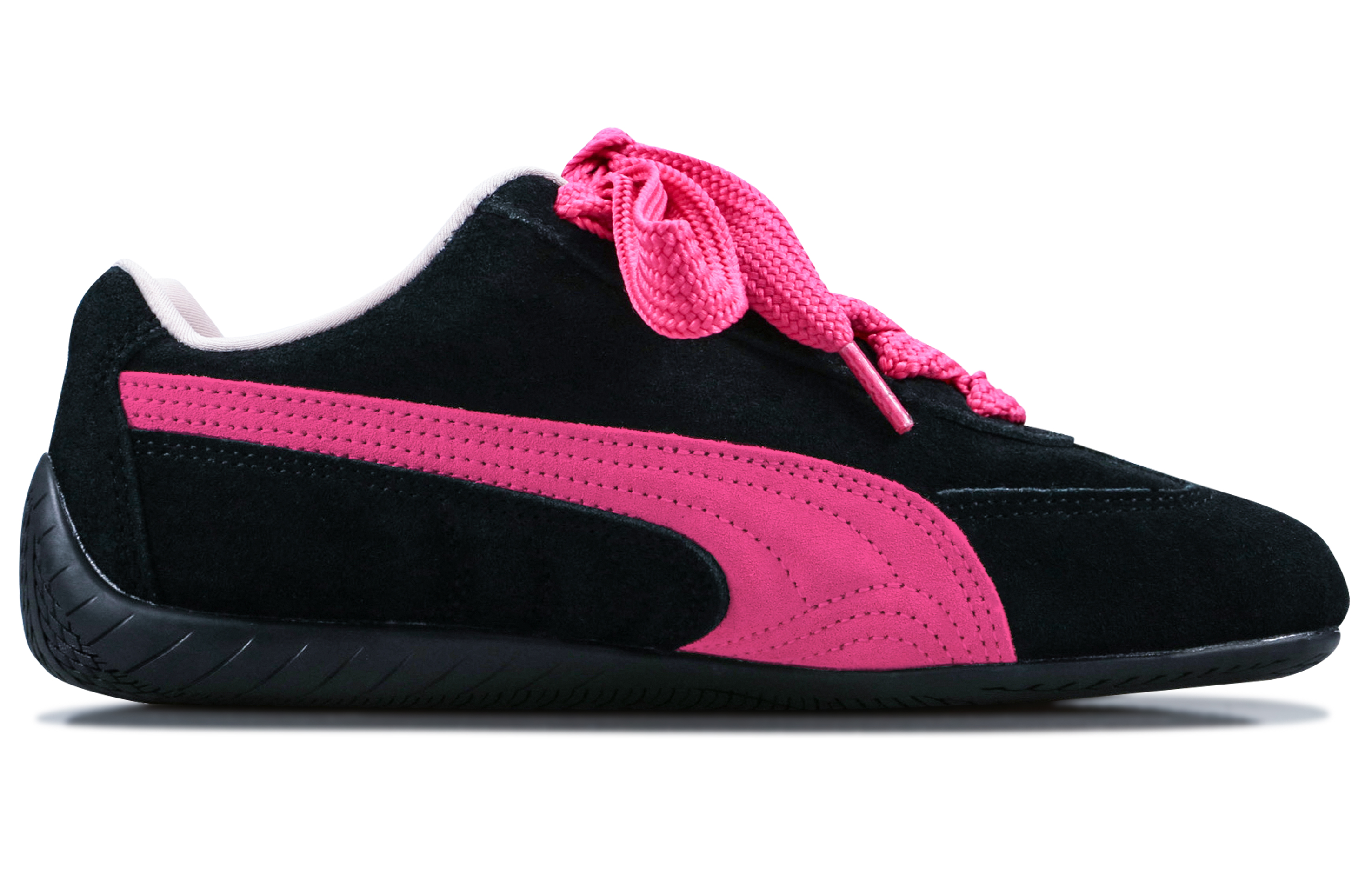PUMA Speedcat Collection Villain Sweetheart Abrasion Resistant Low Top Casual Shoes Unisex Black Pink