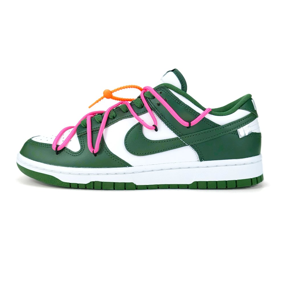 Nike Dunk Skateboard Shoes Unisex Low-Top Green/White/Pink/Silver/Orange