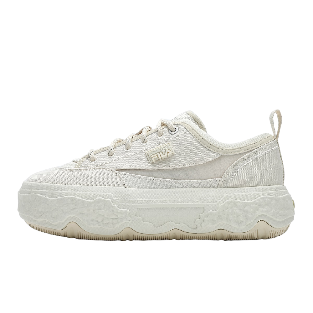FILA ROCK Shoes Abrasion Resistant Low Top Canvas Shoes Women's White