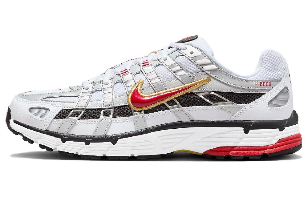 Nike P 6000 Platinum Varsity Red