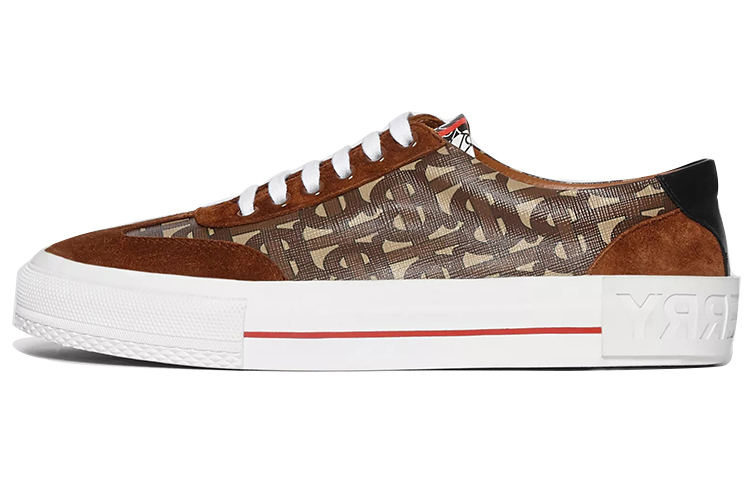 Burberry Low Top Skateboard Shoes Women's Brown