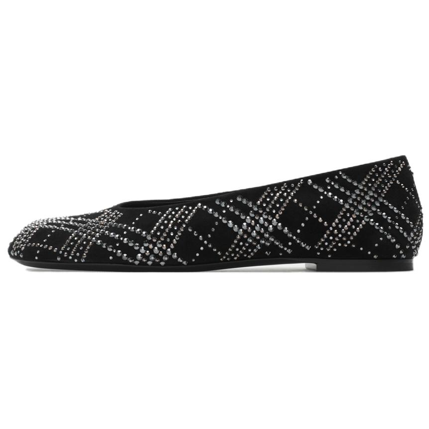 Burberry Baby Casual Single Shoes Women's Black