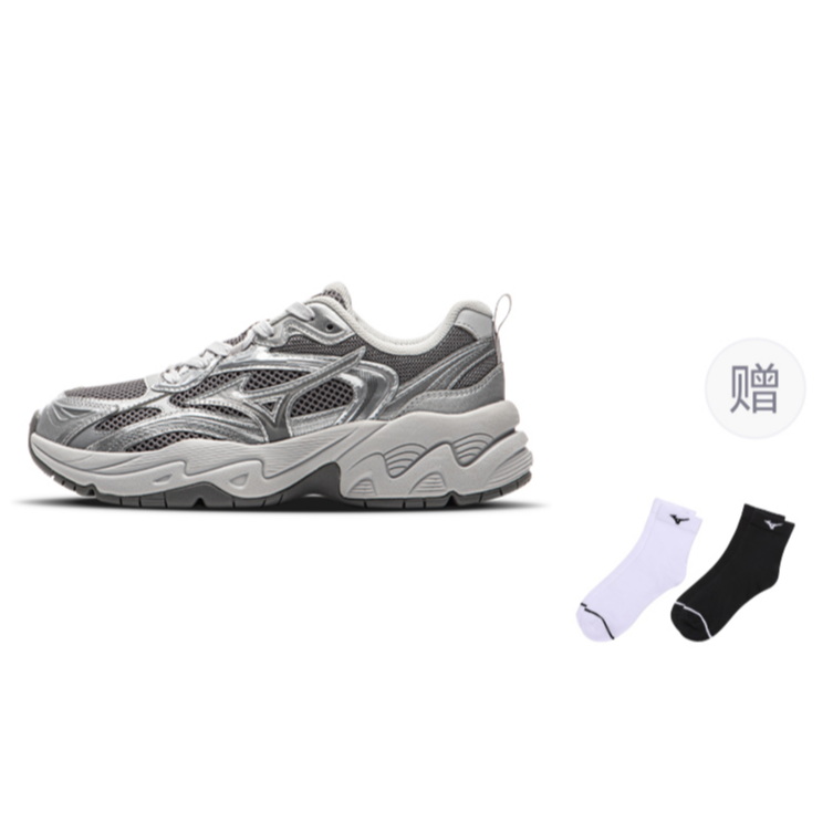 Mizuno TRAINER 2K Slip-Resistant Breathable Low-Top Running Shoes Unisex Silver Gray купить в интернет-магазине Yoocart с быстрой доставкой по России.