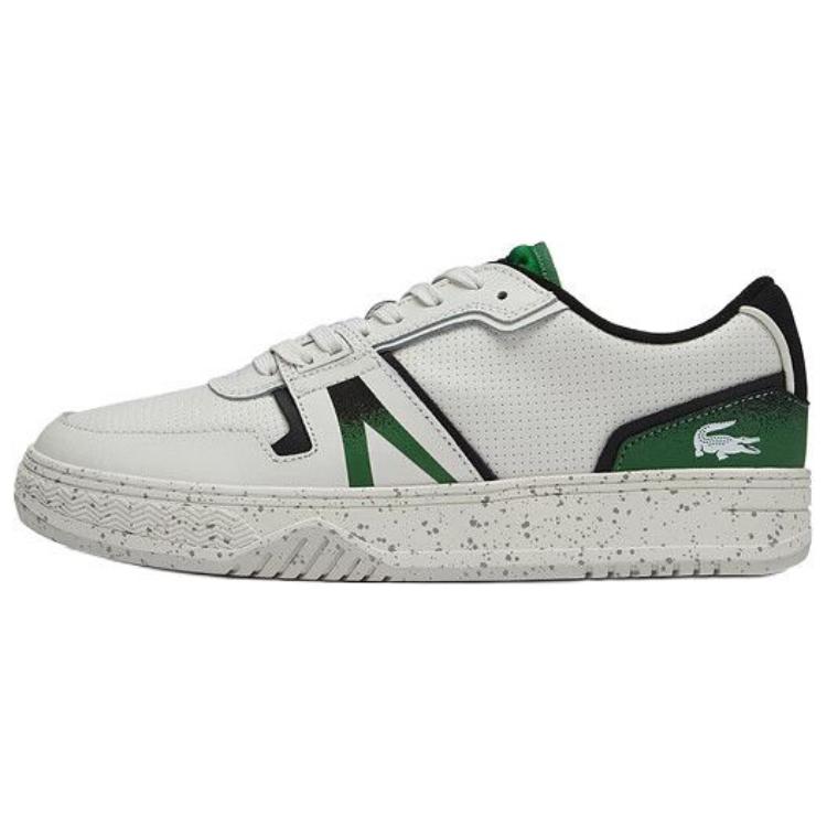 LACOSTE L001 Low-Top Skateboard Shoes Men's White Green