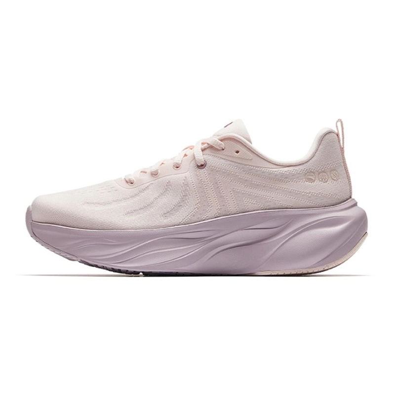 Anta Leaf 1.0 Cushioning And Breathable Low top Running Shoes Women's Remainder Pink White