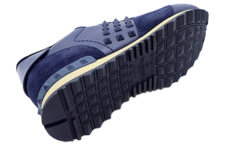 Valentino Rockrunner Low-Top Athletic Shoes Men's Blue