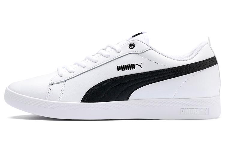 PUMA Smash V2 Leather 'White Black' Women's