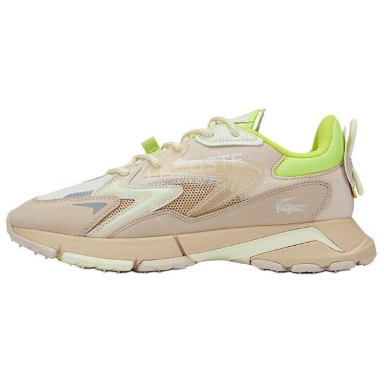 LACOSTE Low-Top Casual Shoes Men's Light Yellow