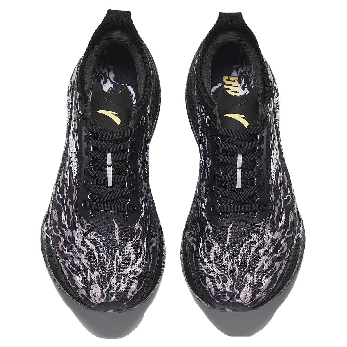 Anta Low top Shock Absorbers Rebound Abrasion Resistant Breathable Running Shoes Men's Basic Black/Papyrus White