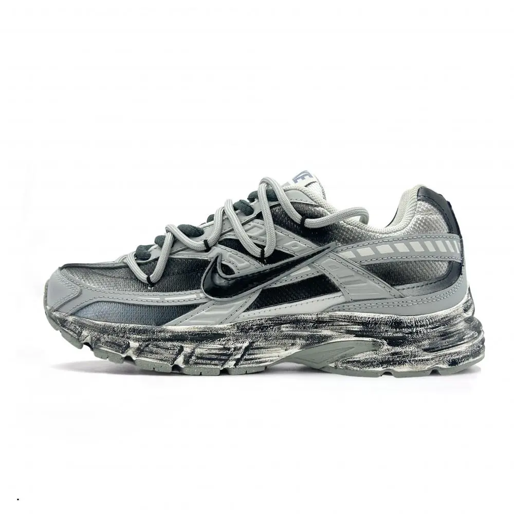 Nike Initiator Cushioning, Wear Resistant Low top Casual City Commute Running Shoes Unisex Black Gray