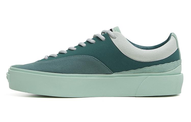 EQLZ EQUALIZER Fault Slip Resistant Low Top Skateboard Shoes Unisex Seaweed Misprint