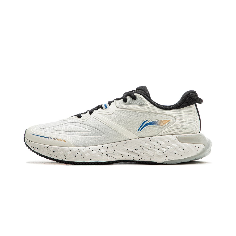 LiNing Cloud Shield Cushioned Wear-Resistant Coverage Low-Top Casual Running Shoes Men's White Black