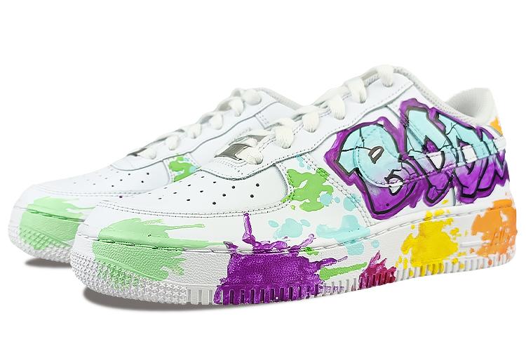 Nike Air Force 1 Low-Top Skateboard Shoes Women's White Blue купить в интернет-магазине Yoocart с быстрой доставкой по России.