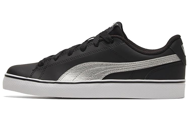 PUMA Court Point Vulc V2 Black/White/Silvery Low Casual Board Shoes