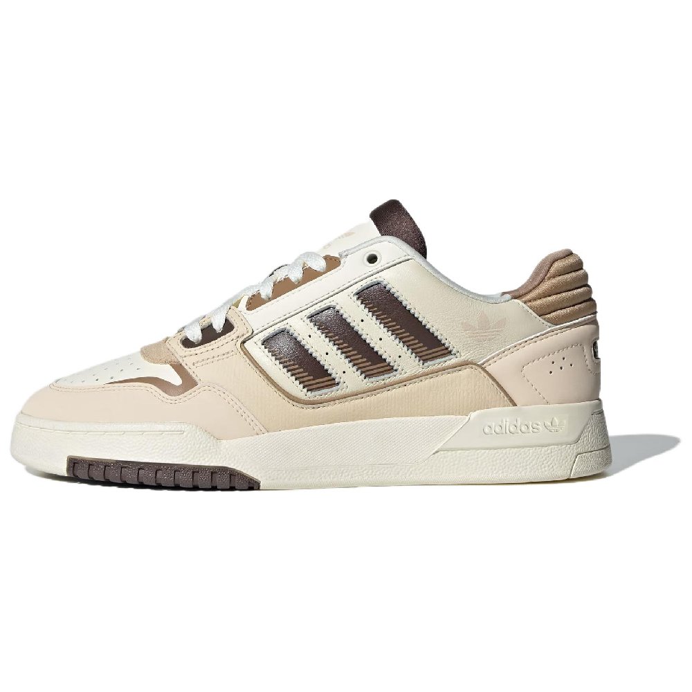 Adidas Originals Drop Step 2.0 Low Top Skateboard Shoes Unisex White Brown