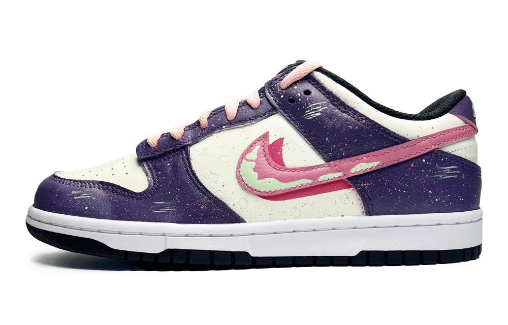 Nike Dunk Ethereal Purple Bubble Anti-Slip Wear-Resistant Low-Top Skateboard Shoes Men's Purple White