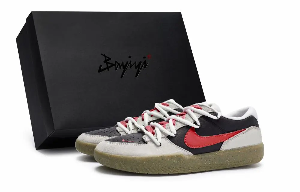 Nike SB Force 58 Skateboard Shoes Unisex Low top Red