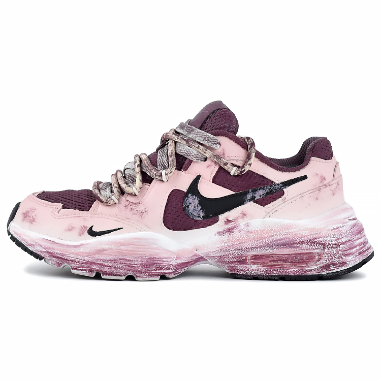Nike Air Max Fusion Anti Slip Wear Resistant Low Top Casual Running Shoes Women's Red Pink
