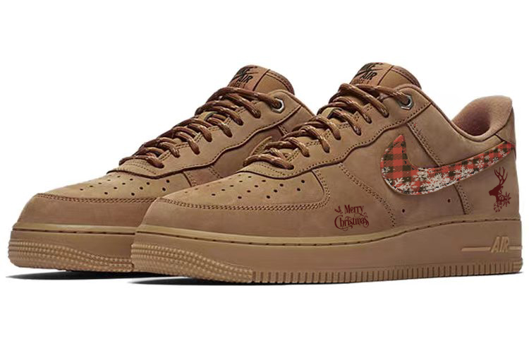 Nike Air Force 1 Anti-Slip And Wear-Resistant Lightweight Low-Top Skateboard Shoes Unisex Wheat купить в интернет-магазине Yoocart с быстрой доставкой по России.