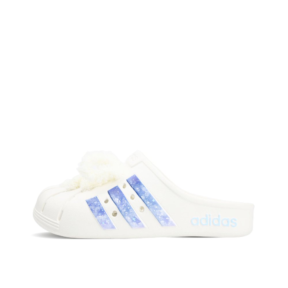 Adidas ADILETTE CLOGS EVA Abrasion Resistant Closed Toe Slippers Unisex White