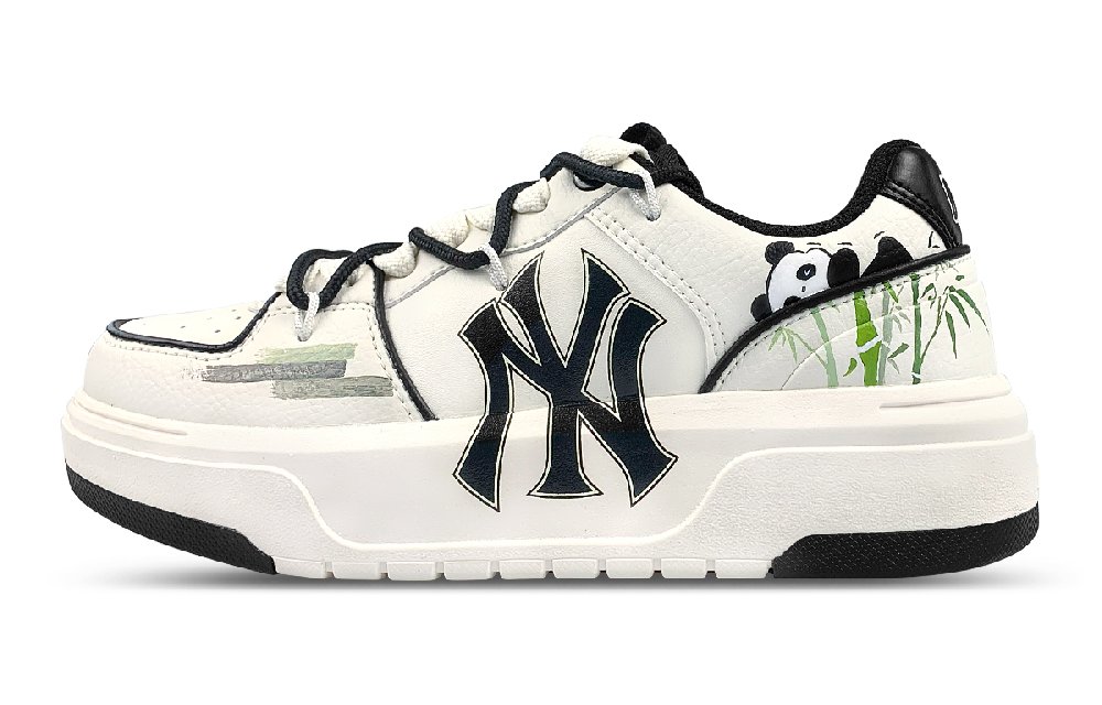 MLB Chunky Liner Slip Resistant, Quick Dry, Impact Resistant Low Top Skateboard Shoes Unisex Beige Black Green
