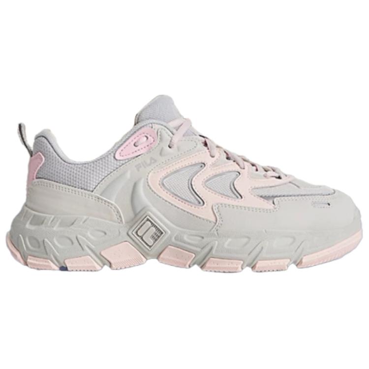 FILA Ravagement 3 Cushioning Abrasion Resistant Lightweight Slip Resistant Low top Running Shoes Women's Gray Pink