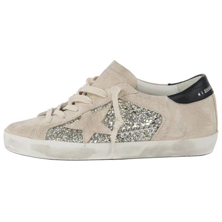 Golden Goose Super-Star Stylish Skateboarding Shoes Women's Beige Vintage Version