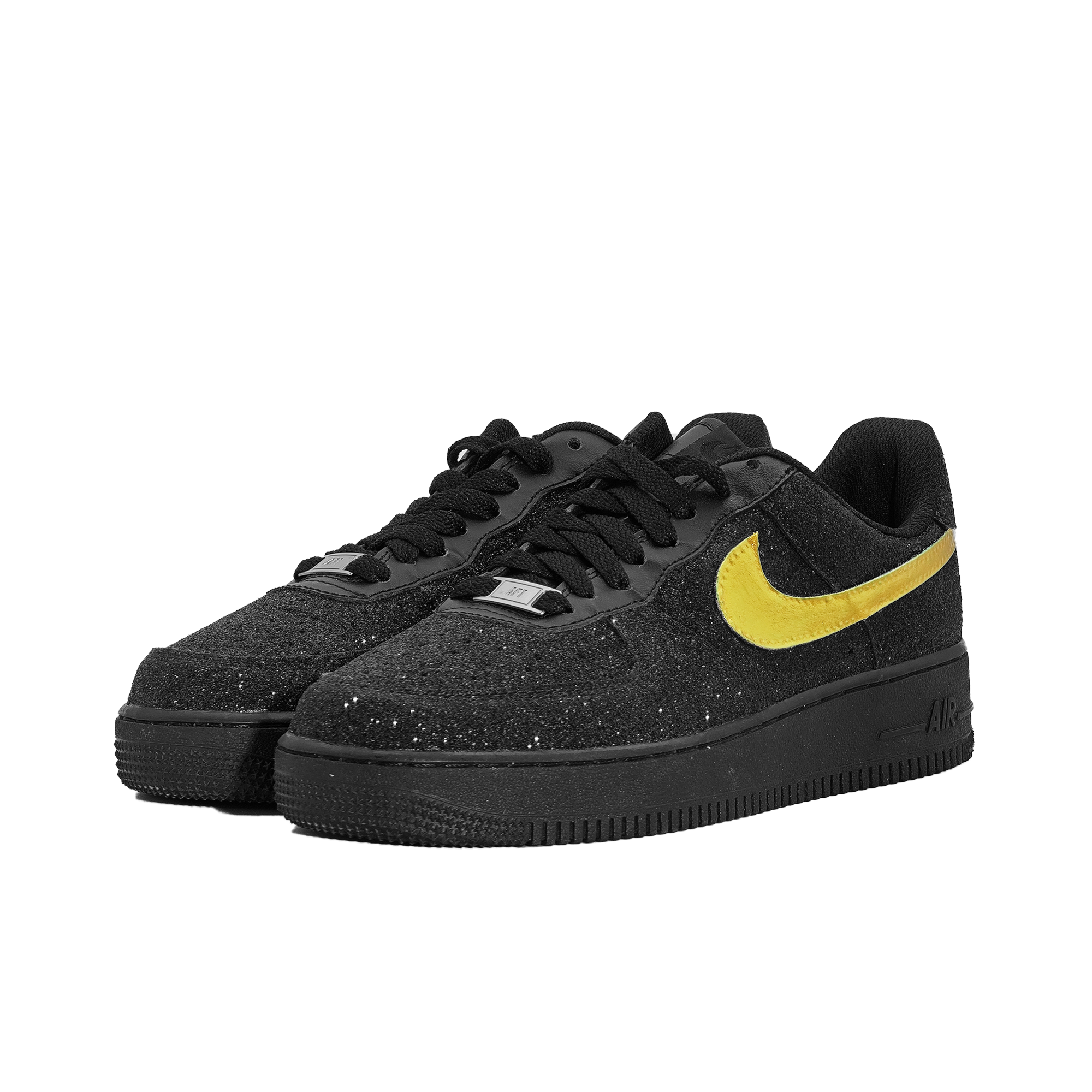 Nike Air Force 1 Baby's Breath Low Top Skateboard Shoes Unisex Black Gold купить в интернет-магазине Yoocart с быстрой доставкой по России.