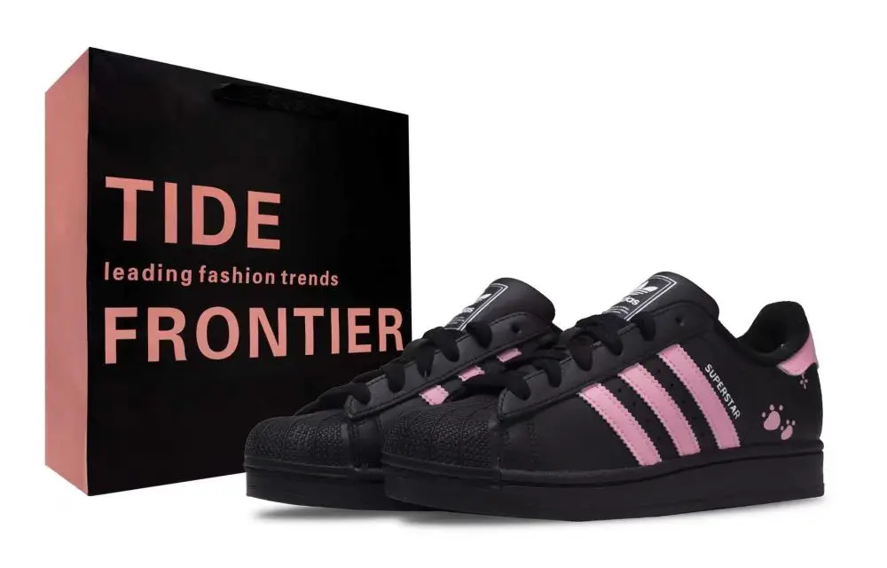 Adidas Originals Superstar 2 Low top Skateboard Shoes Women's Barbie Pink