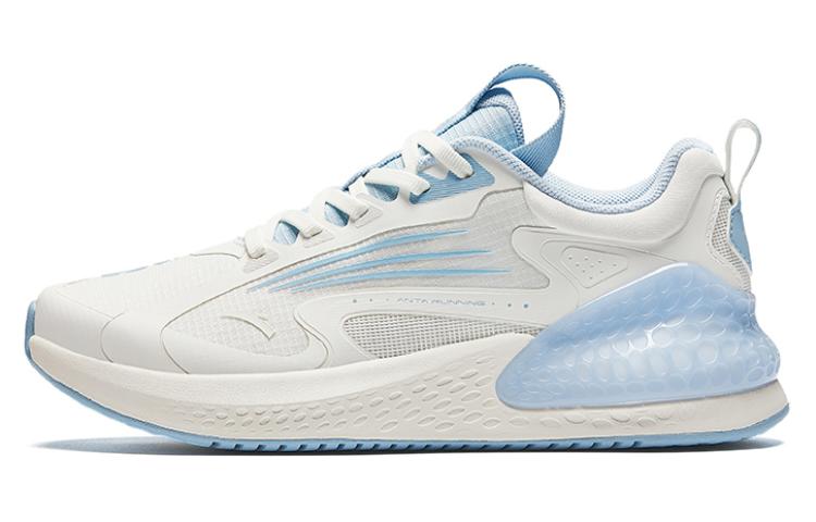 Anta Running Collection Cushioned Slip-Resistant Low-Top Running Shoes Women's White Blue