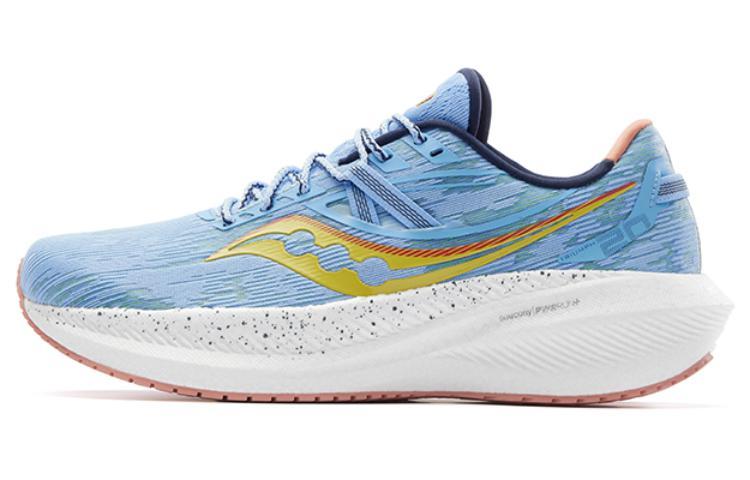 Saucony Triumph 20 Anti-Slip Wear-Resistant Low-Top Marathon Running Shoes Men's Light Blue