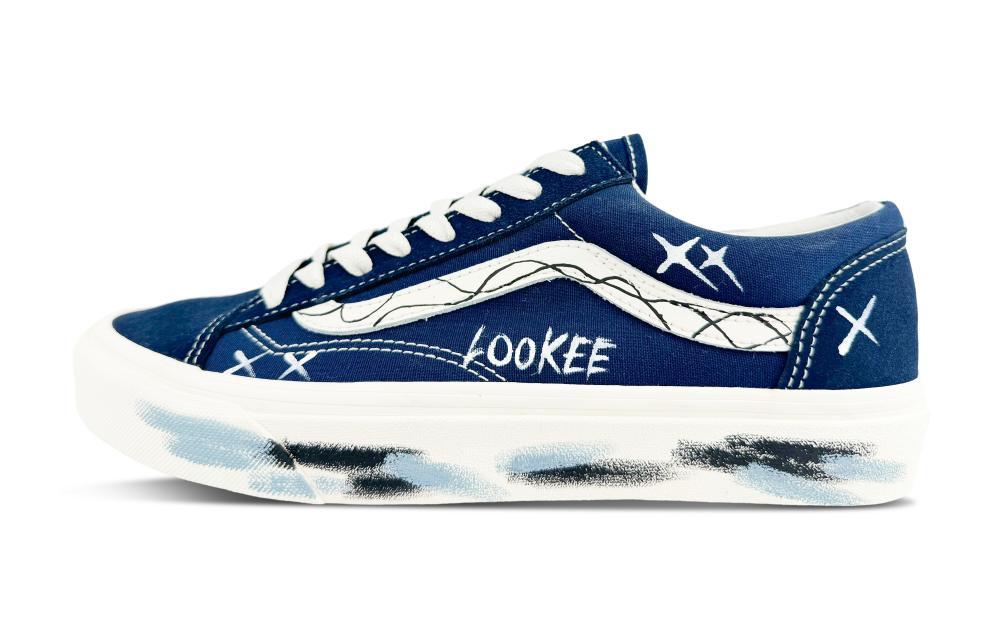 Vans Style 36 Series Slip Resistant Cushioning Abrasion Resistant Low Top Skateboard Shoes Unisex Marine Blue